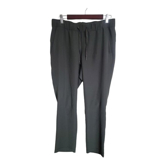 lululemon athletica Pants - Lululemon Pants Women 8 Green On The Fly Wide Leg 7/8 Woven Casual Athleisure